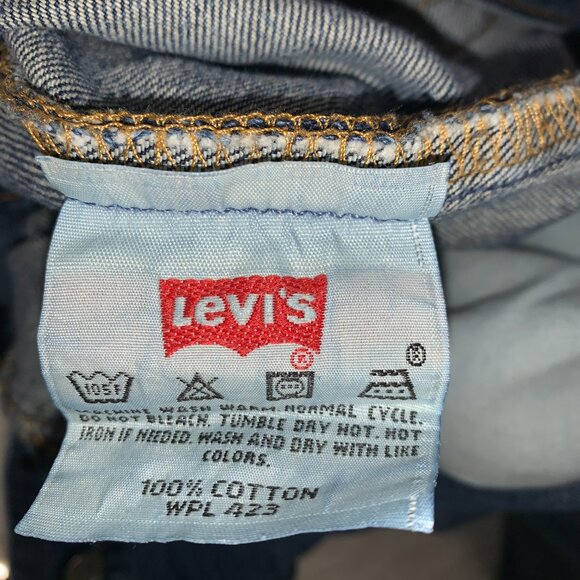 Levis 501 Jeans Men 30x34 Button Fly Y2K Dark Wash Denim 100% Cotton *READ* - Picture 5 of 9